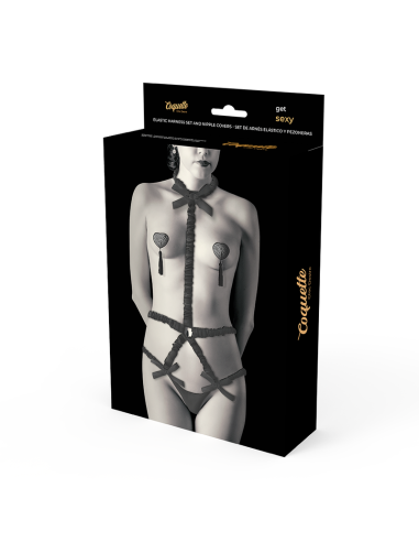 COQUETTE CHIC DESIRE LINGERIE SET CON PEZONERAS DELUXE