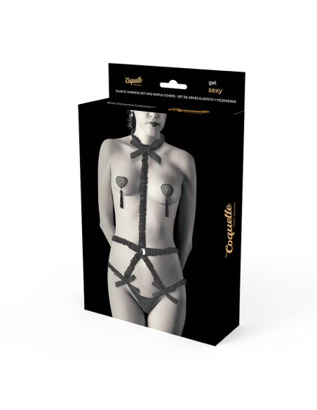 COQUETTE CHIC DESIRE LINGERIE SET CON PEZONERAS DELUXE COQUETTE CHIC DESIRE LINGERIE SET CON PEZONERAS DELUXE