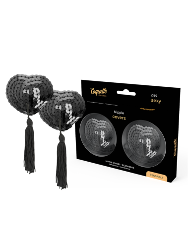 COQUETTE CHIC DESIRE CUBRE PEZONES NEGRO LENTEJUELAS