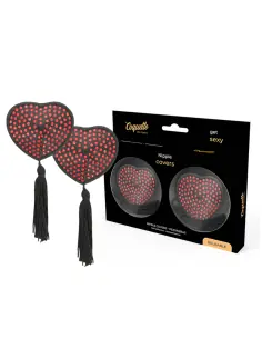 COQUETTE CHIC DESIRE CUBRE PEZONES ROJO NEGRO