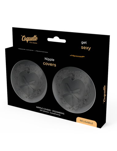 COQUETTE CHIC DESIRE CUBRE PEZONES LACE NEGRO