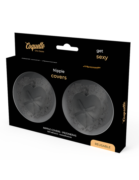 COQUETTE CHIC DESIRE CUBRE PEZONES LACE NEGRO