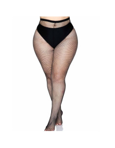 LEG AVENUE MEDIAS EN RED NEGRO TALLA GRANDE 2
