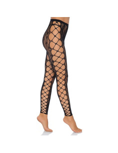 LEG AVENUE FOOTLESS CROTHLESS TIGHTS ONE SIZE 2
