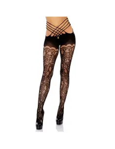 LEG AVENUE WRAP AROUND CROTHLESS TIGHTS ONE SIZE