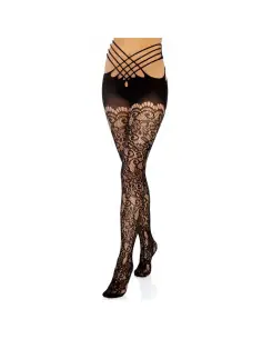 LEG AVENUE WRAP AROUND CROTHLESS TIGHTS ONE SIZE 2