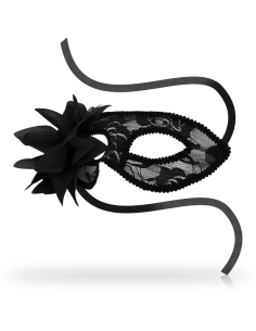 OHMAMA MASKS ANTIFAZ CON ENCAJES Y FLOR NEGRO 2