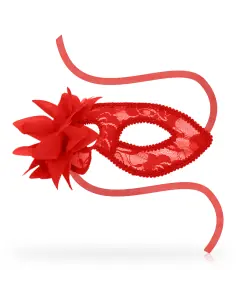 OHMAMA MASKS ANTIFAZ CON ENCAJES Y FLOR ROJO 2