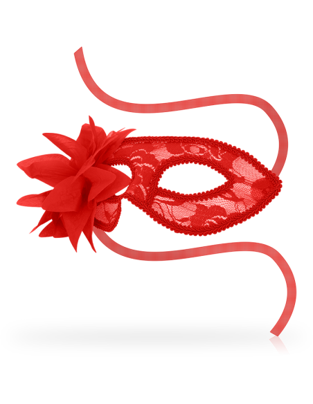 OHMAMA MASKS ANTIFAZ CON ENCAJES Y FLOR ROJO OHMAMA MASKS ANTIFAZ CON ENCAJES Y FLOR ROJO