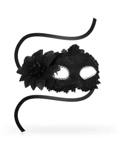 OHMAMA MASKS ANTIZAZ ESTILO VENECIANO FLOR LATERAL NEGRA 2