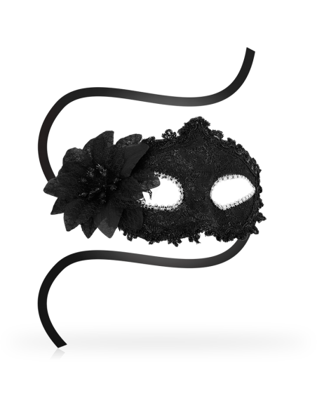 OHMAMA MASKS ANTIZAZ ESTILO VENECIANO FLOR LATERAL NEGRA OHMAMA MASKS ANTIZAZ ESTILO VENECIANO FLOR LATERAL NEGRA