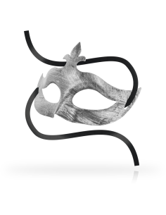 OHMAMA MASKS ANTIFAZ FLOR DE LIS SILVER 2