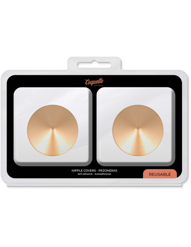COQUETTE CHIC DESIRE CUBRE PEZONES METAL CIRCULOS DORADOS
