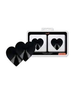 COQUETTE CHIC DESIRE CUBRE PEZONES METAL CORAZONES NEGROS