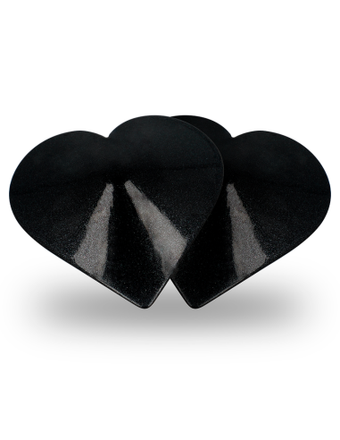 COQUETTE CHIC DESIRE CUBRE PEZONES METAL CORAZONES NEGROS