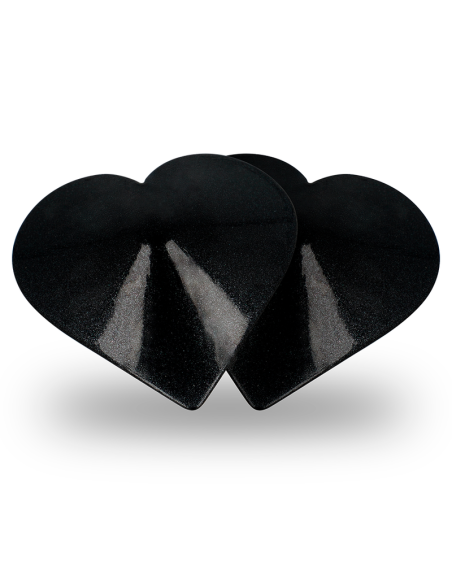 COQUETTE CHIC DESIRE CUBRE PEZONES METAL CORAZONES NEGROS