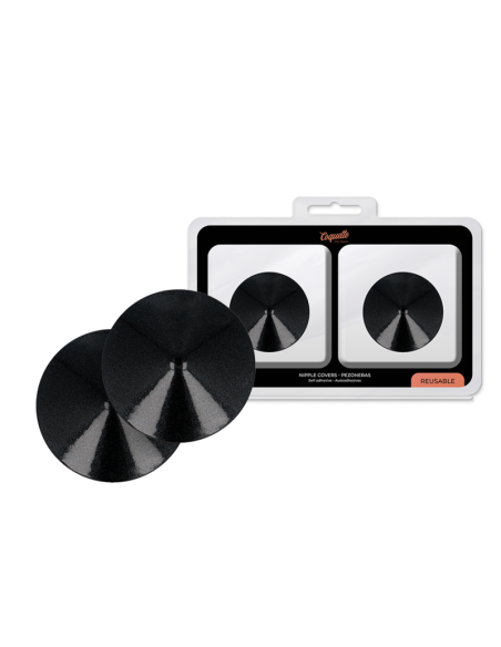 COQUETTE CHIC DESIRE CUBRE PEZONES METAL CIRCULOS NEGROS