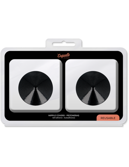 COQUETTE CHIC DESIRE CUBRE PEZONES METAL CIRCULOS NEGROS
