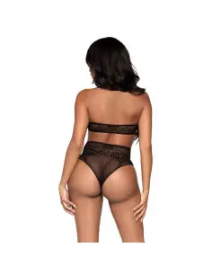 LEG AVENUE SET DOS PIEZAS TOP CORTO CUELLO HALTER Y TANGA TALLA UNICA 2