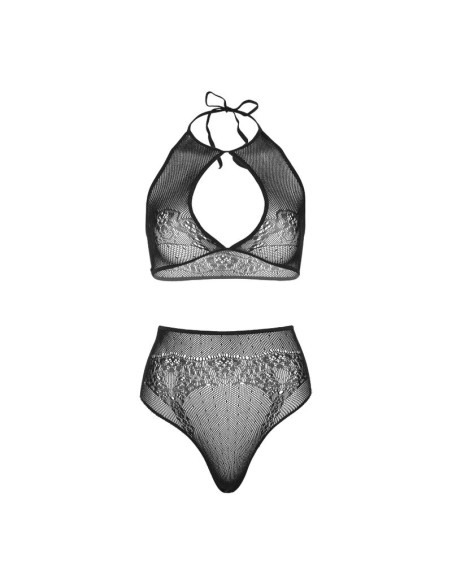 LEG AVENUE SET DOS PIEZAS TOP CORTO CUELLO HALTER Y TANGA TALLA UNICA LEG AVENUE SET DOS PIEZAS TOP CORTO CUELLO HALTER Y TANGA TALLA UNICA