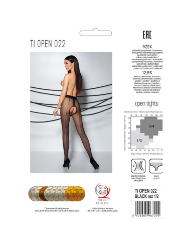 PASSION TIOPEN 022 MEDIAS NEGRO ROJO 1 2 20 DEN