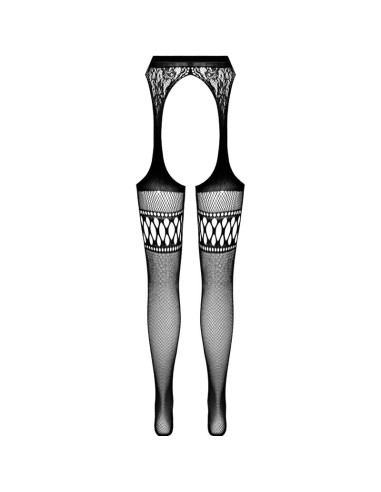 PASSION S026 MEDIAS CON LIGUERO NEGRO TALLA UNICA