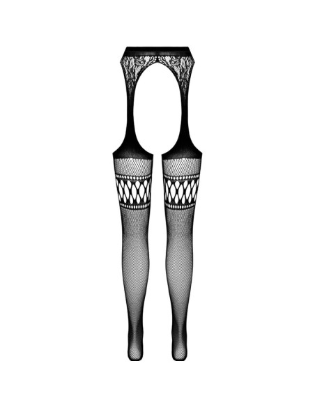 PASSION S026 MEDIAS CON LIGUERO NEGRO TALLA UNICA