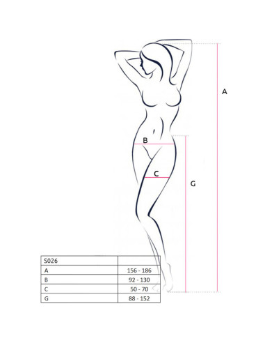 PASSION S026 MEDIAS CON LIGUERO NEGRO TALLA UNICA