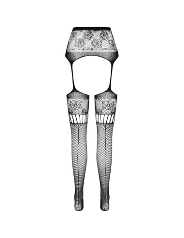 PASSION S030 MEDIAS CON LIGUERO NEGRO TALLA UNICA