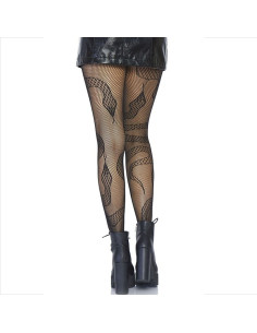 LEG AVENUE MEDIAS DE RED SERPIENTES NEGRO 2