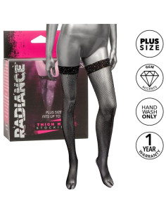 CALEXOTICS RADIANCE MEDIAS HASTA EL MUSLO PEDRERIA TALLA GRANDE