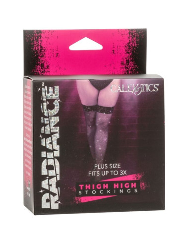 CALEXOTICS RADIANCE MEDIAS HASTA EL MUSLO PEDRERIA TALLA GRANDE