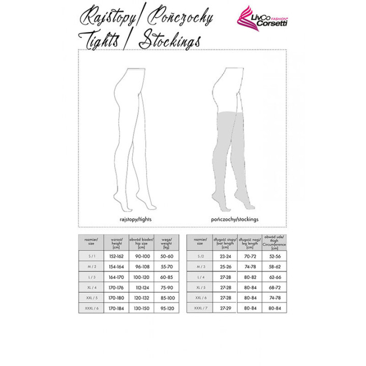 LIVCO CORSETTI FASHION LAMEAN LC XG044 MEDIAS NEGRO TALLA UNICA