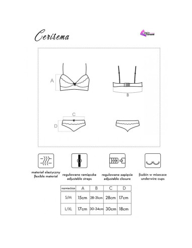 LIVCO CORSETTI FASHION CERISEMA LC 21005 BRA PANTY CORAL