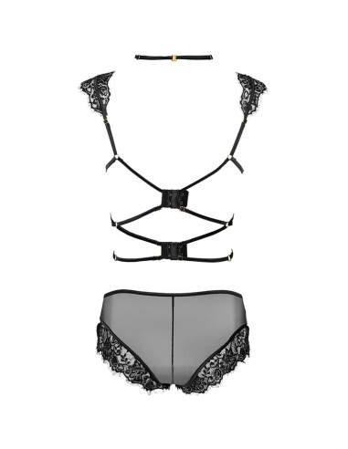 LIVCO CORSETTI FASHION PALMENOM LC 90614 SUJETADOR PANTY NEGRO