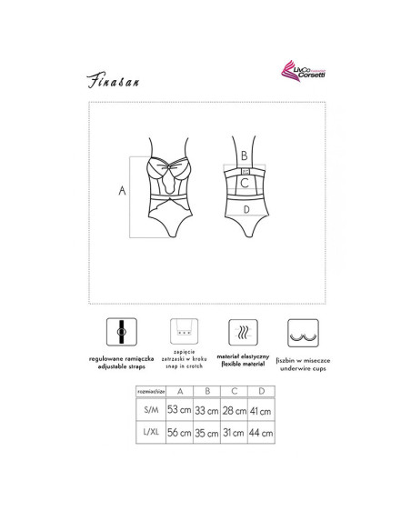 LIVCO CORSETTI FASHION FINASAN LC 90632 BODY NEGRO LIVCO CORSETTI FASHION FINASAN LC 90632 BODY NEGRO