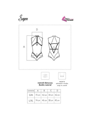 LIVCO CORSETTI FASHION SAGEN LC 90694 BODY NEGRO