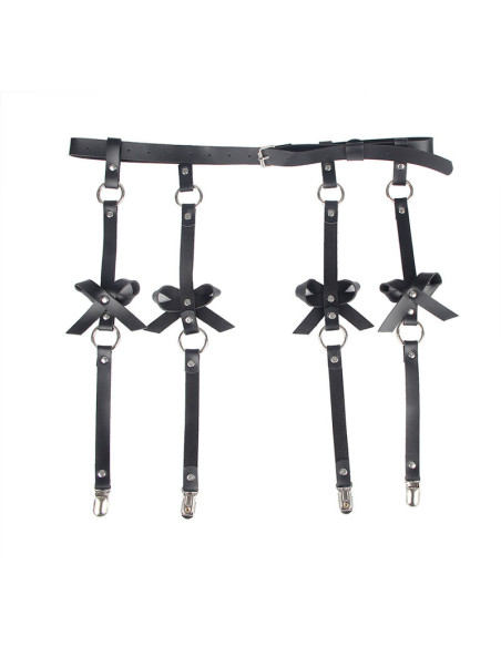 SUBBLIME ARNES DE PIERNA CADENA CUERO NEGRO TALLA UNICA