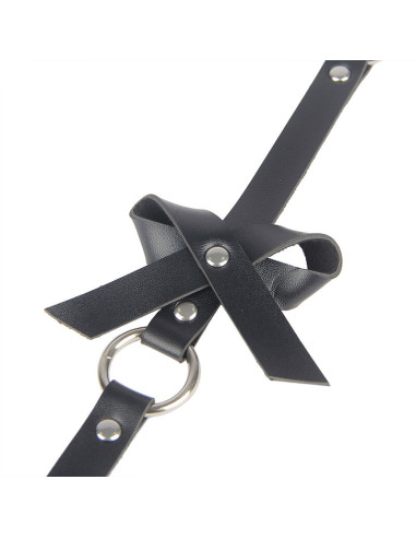 SUBBLIME ARNES DE PIERNA CADENA CUERO NEGRO TALLA UNICA