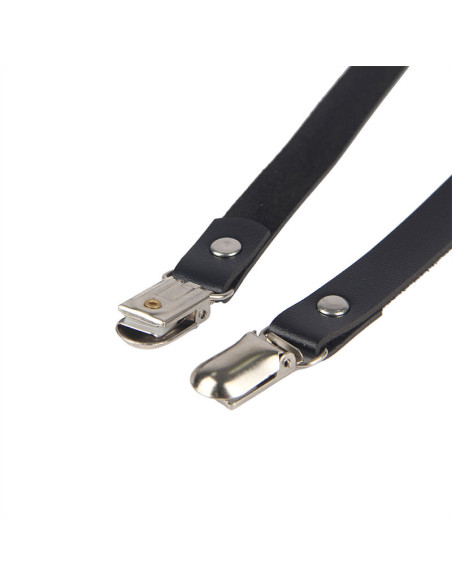 SUBBLIME ARNES DE PIERNA CADENA CUERO NEGRO TALLA UNICA