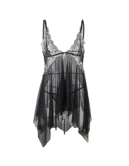 SUBBLIME BABYDOLL TELA TUL PECHO ENCAJE S M SUBBLIME BABYDOLL TELA TUL PECHO ENCAJE S M