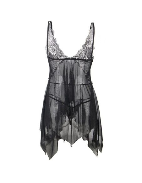 SUBBLIME BABYDOLL TELA TUL PECHO ENCAJE S M SUBBLIME BABYDOLL TELA TUL PECHO ENCAJE S M