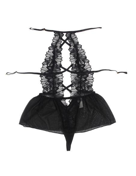 SUBBLIME TEDDY CUELLO HALTER ESPALDA DESCUBIERTA ENCAJE NEGRO S M SUBBLIME TEDDY CUELLO HALTER ESPALDA DESCUBIERTA ENCAJE NEGRO S M