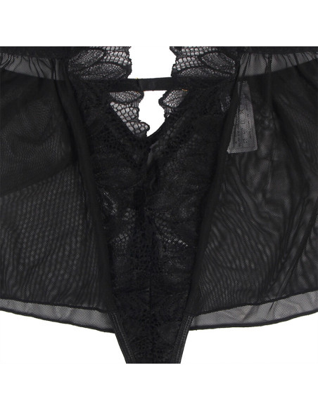 SUBBLIME TEDDY CUELLO HALTER ESPALDA DESCUBIERTA ENCAJE NEGRO S M SUBBLIME TEDDY CUELLO HALTER ESPALDA DESCUBIERTA ENCAJE NEGRO S M