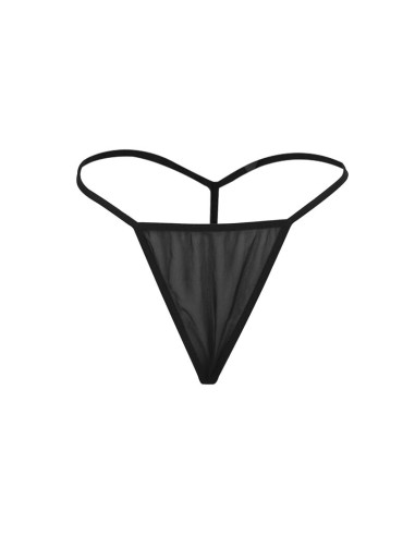 SUBBLIME BABYDOLL TELA DE TUL DETALLE ENCAJE Y FLOR NEGRO S M