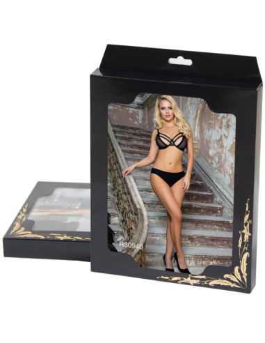 SUBBLIME SET DOS PIEZAS SUJETADOR TRANSPARENCIAS Y TIRAS S M