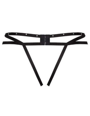 LIVCO CORSETTI FASHION NOMADE TANGA CROTCHLESS NEGRO