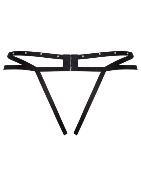 LIVCO CORSETTI FASHION NOMADE TANGA CROTCHLESS NEGRO