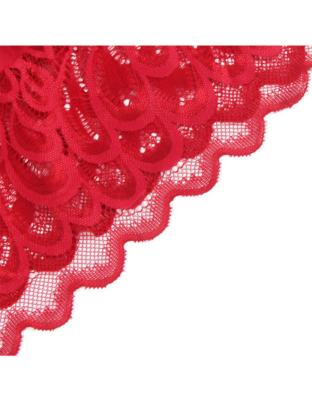 SUBBLIME BABYDOLL SATINADO CON ENCAJE ROJO S M SUBBLIME BABYDOLL SATINADO CON ENCAJE ROJO S M