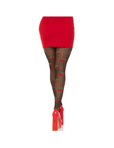 LEG AVENUE MEDIAS LUNARES CEREZA NEGRO 2
